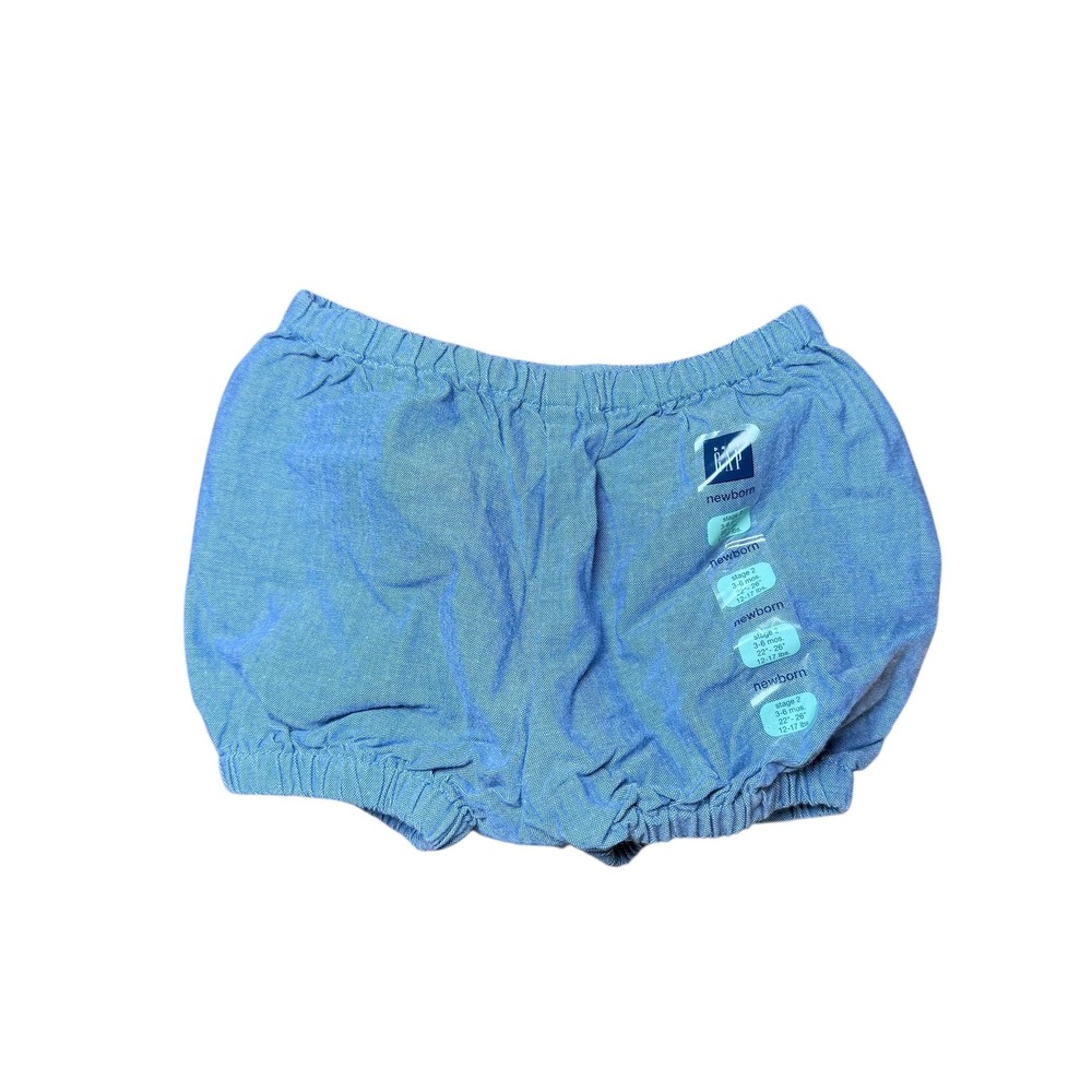 Vintage Baby Gap Newborn Chambray Ruffle Bottom Shorts Size‎ Newborn